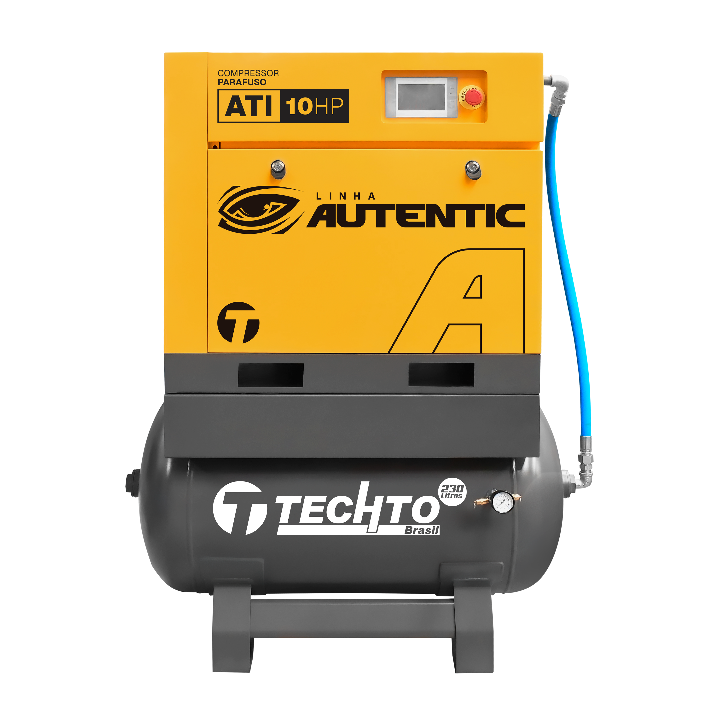 Compressor de Parafuso Sobre Reservatório - ATI 10hp 8,5bar